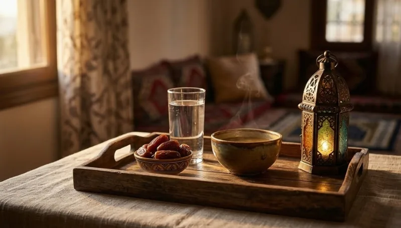 AI-generated Ramadan photo of Iftar Scene Prompts